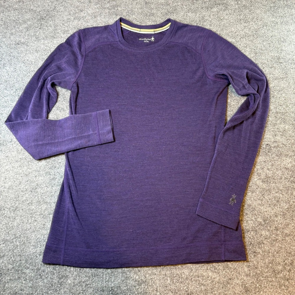 Smartwool Purple 100% Merino Wool Merino 250/Midweight Long Sleeve Base Layer